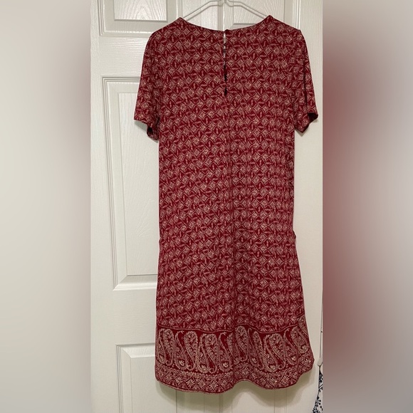 Fat Face Red Sheath Midi Dress Crew Neck - Picture 2 of 8